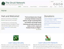Tablet Screenshot of druidnetwork.org